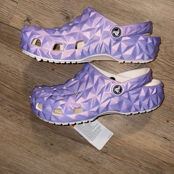 CROCS Women's Purple sparkling Shoes - Picture 2 of 7